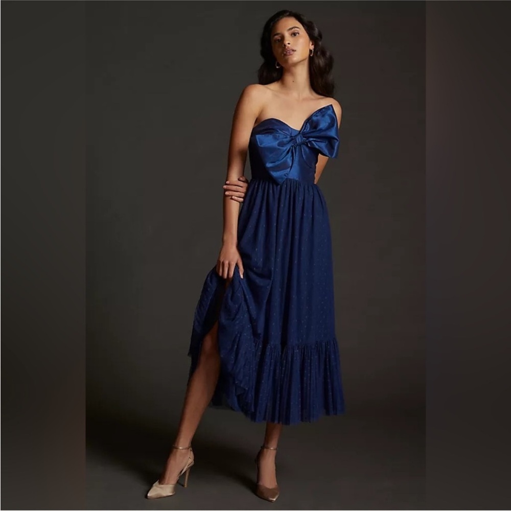 Anthropologie Hutch Dress Navy
